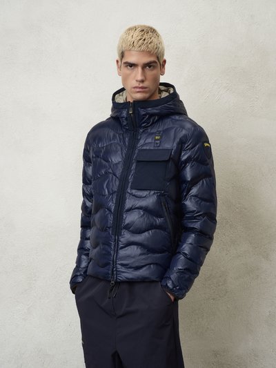 GABRIEL WAVE QUILTED DOWN JACKET WITH HOOD_