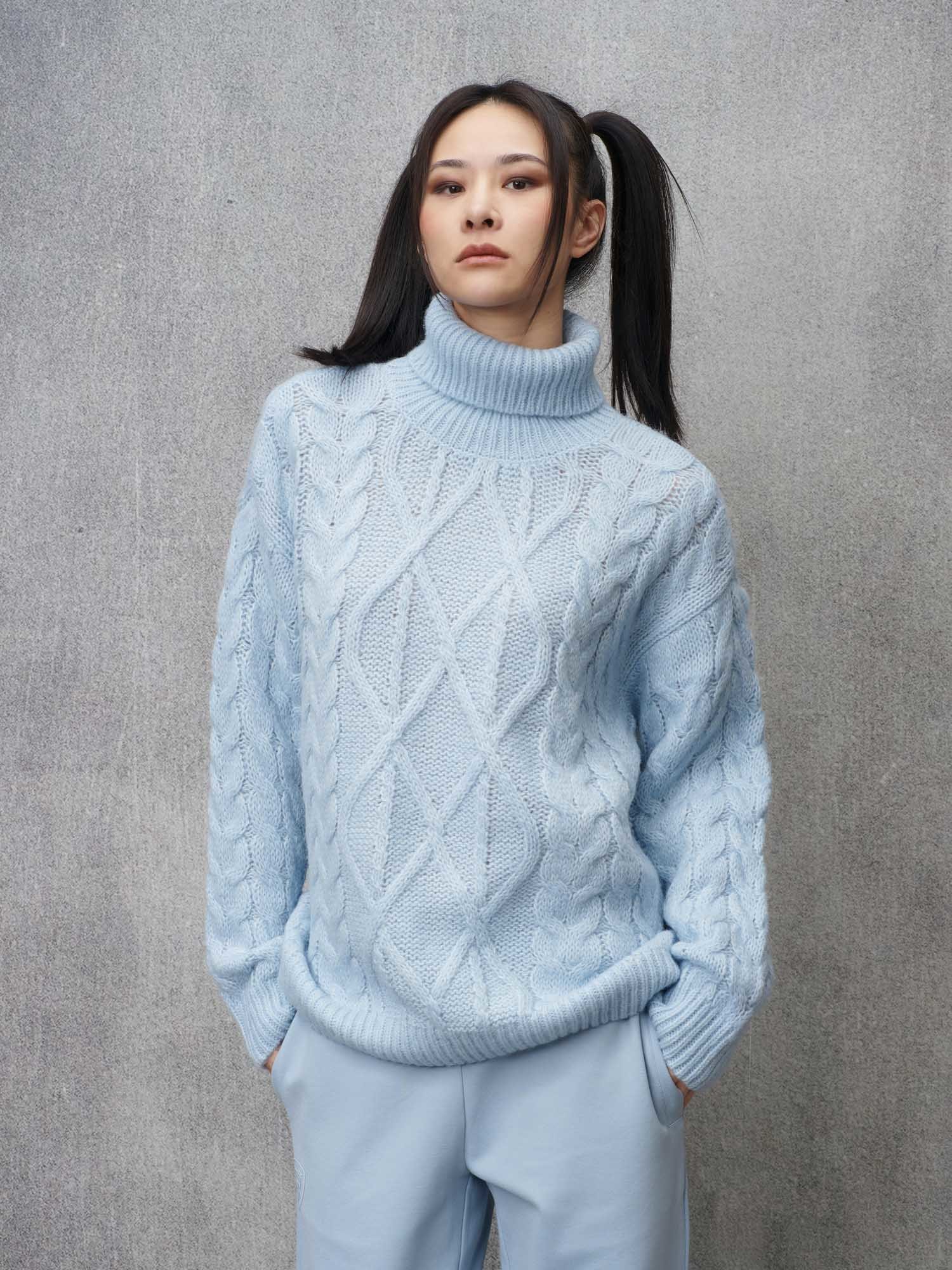 Maglia Lana E Alpaca Isabella fur WOMEN S NEW IN Blauer